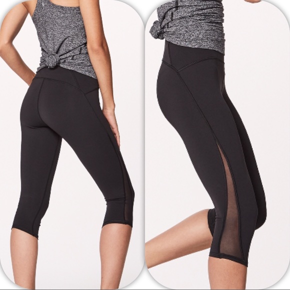 lululemon athletica Pants - NWT BLACK LULULEMON TRAIN TIMES CROP - - BLK